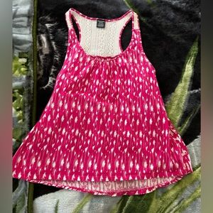 Pink women’s Large Tank Top Flowy